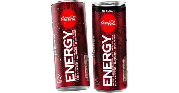 Sjekk om du kan hente 2 helt gratis Coca-Cola Energy og Energy no sugar