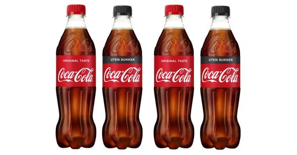 Få gratiskupong på 0,5l Coca-Cola original eller uten sukker