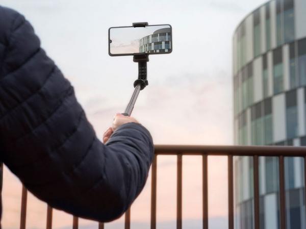 Få bluetooth gimbal-stabilisator til mobiltelefonen