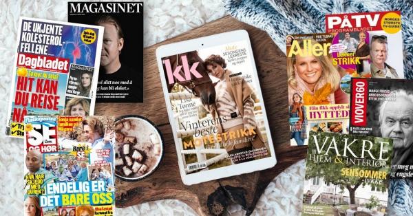 Les Se og Hør, KK, Dagbladet og andre magasiner gratis en hel måned