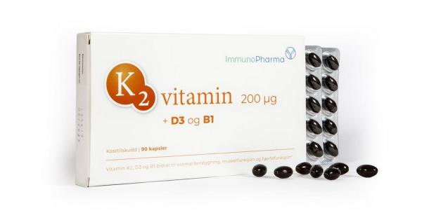 K2 Vitamin: Få 3 måneders forbruk til 50% rabatt