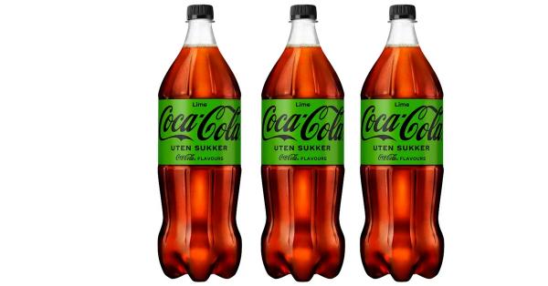 Få 1,5 liter Coca-Cola Lime zero sugar helt gratis 