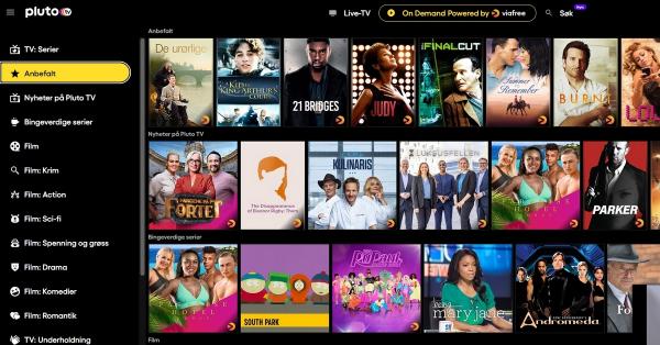 Pluto TV - gratis strømmetjeneste med filmer, serier og sport