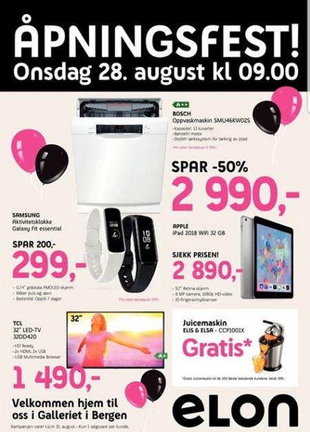 Giveaway Elon Galleriet Bergen